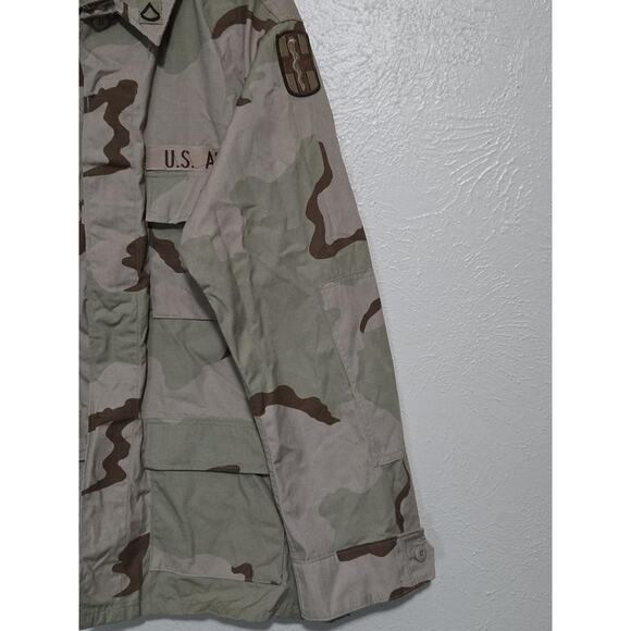 US Army DCU Jacket Large Long 8415-01-327-5314 Desert Camo THOMPSON Patches - Picture 3 of 7